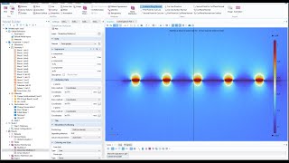 Interdigital Capacitive sensor Simulation Comsol Multiphysics IDE IDT CapacitiveSensor [upl. by Hussey125]