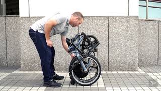 How to fold and roll the Tern BYB ultracompact folding bike [upl. by Mccallion192]