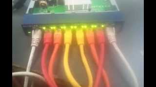 netgear gs108 gigabit overload demonstration [upl. by Culberson652]