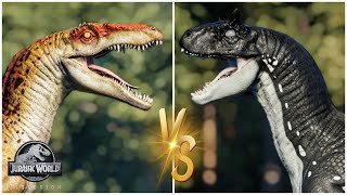 Can this New Hybrid take on and beat the Spinoraptor  Jurassic World Evolution FIGHT [upl. by Anahsal]