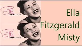 Ella Fitzgerald Misty  lyrics [upl. by Nauwaj]