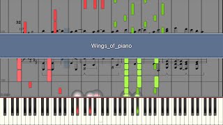 【Synthesia】Wings of piano  piano Synthesia【Score】【Deemo】 [upl. by Alyt18]