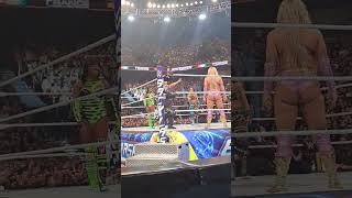 HEYYY BAYLEY CHANTS IN LYON WWE BACKLASH 2024 wwe wrestling france [upl. by Ennovaj]