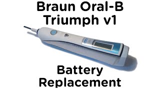 Battery Replacement Guide for Braun OralB Triumph v1 Toothbrush incl 5000 9000 9500 9900 [upl. by Thomey408]