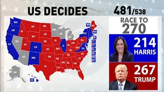 US Election Results Counting LIVE News Trump On Brink Of Landslide Victory Harris Cancels Speech [upl. by Gotthard]