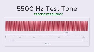 5500 Hz Precise Test Tone Sine Wave Sound [upl. by Hauge]