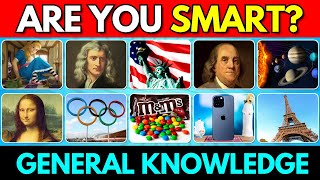 How Smart Are You 😏  General Knowledge Quiz 🤓 50 Questions [upl. by Nassah]