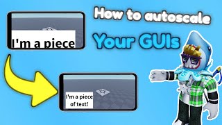 How to AutoScale GUIs in Roblox Studio [upl. by Brandice642]