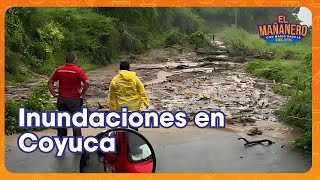 Inundaciones en Coyuca de Benítez Familias albergadas y desbordes de ríos [upl. by Katuscha]