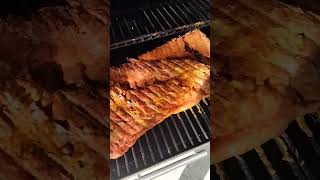 RIBS ON THE SMOKER MEAT GOODNESS [upl. by Anidualc834]