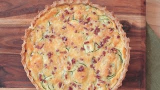 Glutenvrije quiche met spek en courgette [upl. by Scibert]