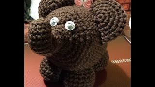 Elefante amigurumi  tutorial uncinetto crochet  Amigurumi Elephant  crochet [upl. by Meece]