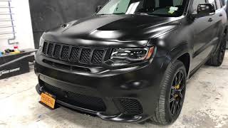 Jeep SRT8 TrackHawk Vinyl Wrapped Satin Black [upl. by Anerb]