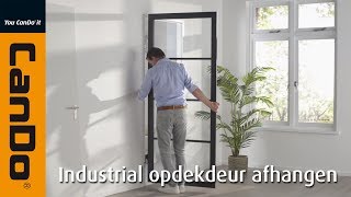 CanDo Industrial binnendeuren  Instructiefilm opdek deur afhangen [upl. by Zena242]