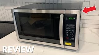 Farberware  1000W Black Stainless Steel Microwave Review  Best Microwave Oven With LED Lighting [upl. by Onaivlis]