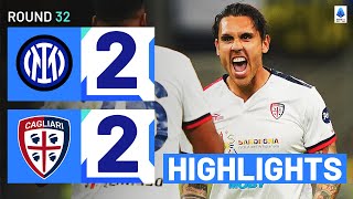 INTERCAGLIARI 22  HIGHLIGHTS  Cagliari claim point in fourgoal thriller  Serie A 202324 [upl. by Brown288]