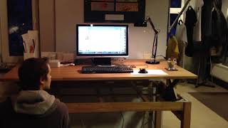 Demo 2  DIY  Liftable  Standup  Rising  Desk  Table  Asketic Labs [upl. by Kurys]