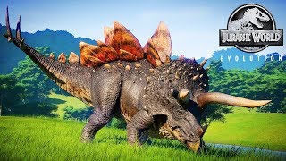 Species Profile  Stegoceratops  Jurassic World Evolution [upl. by Yhcir141]