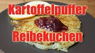 Kartoffelpuffer Reibekuchen  Vegan amp Fettarm Rezept VEGAN [upl. by Etnoel65]