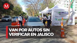 Secretaria de Medio Ambiente realiza operativo para detectar autos sin verificar en Jalisco [upl. by Weir321]