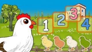 apprendre les chiffres en arabe avec les poussins تعلم الأرقام باللغة العربية [upl. by Divadleahcim]