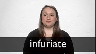 How to pronounce INFURIATE in British English [upl. by Curt]