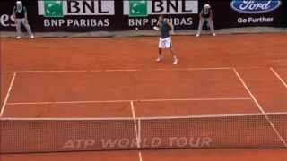 Gulbis Clocks Hot Shot Forehand Past Nadal [upl. by Nirual905]