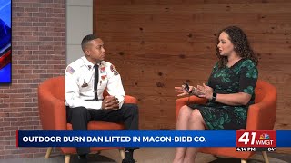 MaconBibb County lifts outdoor burn ban [upl. by Joete]