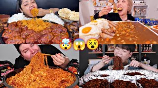 FAMOUS MUKBANGERS EATING TOO MUCH FOOD🙀🤯😱 [upl. by Ecinom636]