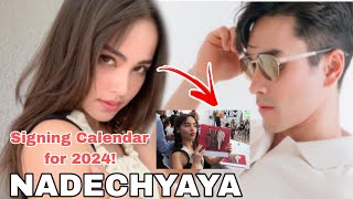 URASSAYA HAPPY SIGNING CALENDAR FOR 2024 Nadechyaya ch3thailand nadech yaya [upl. by Ennovaj]