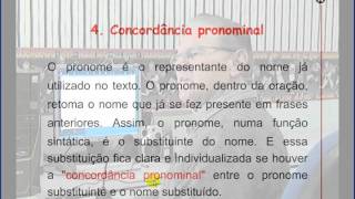 Concordância  Verbal Adnominal Nominal e Pronominal [upl. by Nylaehs]