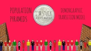 Demographic Transition Model and Population Pyramids  GCSE Geography [upl. by Limhaj]