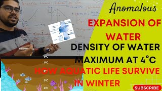 Anomalous expansion of water l Anomalous behaviour of water l Physics l To the Point l Rajan Sir [upl. by Nylirem]