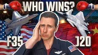 F35 vs Chinese J20  Fighter Pilot Reacts [upl. by Yvan]