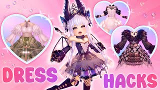 5 Cute Dress Hacks You Must Try in Royale 🏰 High  ROBLOX [upl. by Letnohs]