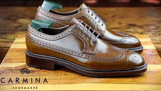 Review Series CARMINA Shell Cordovan Longwing Blucher 532 Detroit The Shell Cordovan Standard [upl. by Latty123]