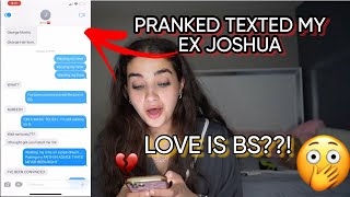 LOVE IS BS LYRIC TEXT PRANK ON MY EX JOSHUA AND FAMILY [upl. by Christiano229]