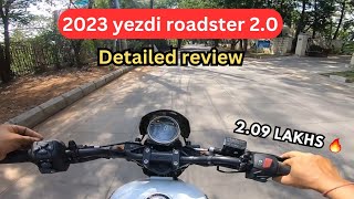 2023 yezdi roadster 20 ride review  better than hunter 350 🔥 🔥 [upl. by Vivl]