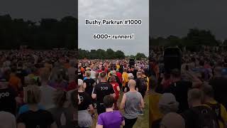 Bushy Parkrun 1000 had 6000 runners parkrun parkruntourism run running [upl. by Amy]