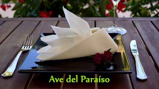 Plegado Servilletas – Ave del paraíso – Karme Nature [upl. by Annawad]