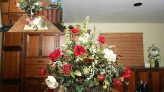 Silk Floral Arrangements Design  Refurbishing an old worn out arrangement [upl. by Buke]