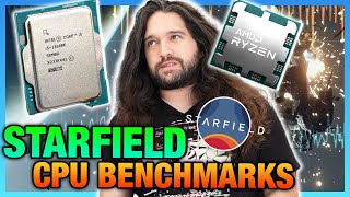 Starfield CPU Benchmarks amp Bottlenecks Intel vs AMD Comparison [upl. by Virgin]