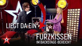 Preview Liegt da ein Furzkissen im BackstageBereich  Das Supertalent vom 21112020 [upl. by Atilrep]