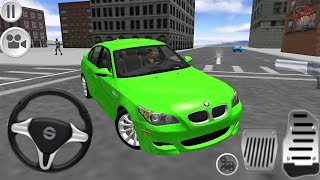 Direksiyonlu BMW E60 Yeşil Araba Oyunu  M5 E60 Driving Simulator  Android Gameplay FHD [upl. by Yttam]