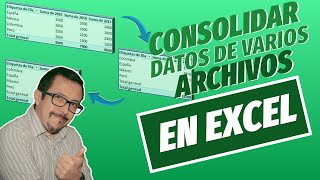 🔆 Como CONSOLIDAR datos uniendo DIFERENTES ARCHIVOS y hojas de Excel de una forma MUY SENCILLA 😎 [upl. by Akinad]