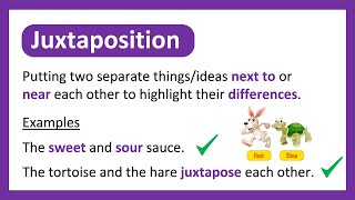 What is JUXTAPOSITION  Easy Explanation with Examples [upl. by Anaugal211]