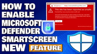 How To Enable Microsoft Defender Smartscreen  New Feature Microsoft Edge Security Guide [upl. by Oryaj]