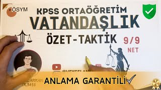 KPSS Ortaöğretim Vatandaşlık 20 Dakikada Fulleten Genel Tekrar [upl. by Saoj127]