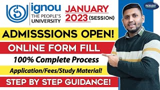 IGNOU Admission Form Fill Online 2023  ignou admission 2023 january session  IGNOU Admission 2023 [upl. by Jolie]