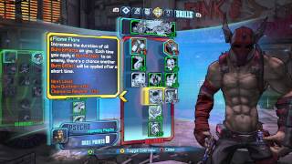 Borderlands 2  ManiaHellborn Lv 61 Psycho Build  Fire Fueled Pain Train [upl. by Boccaj869]